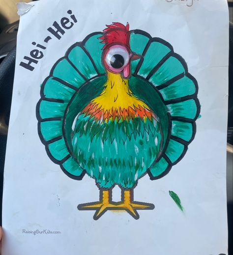 Turkey Drawing Disguise, Turkey Disguise Project Disney, Desquising A Turkey, Turkey Disguise Project Dinosaur, Coloring Contest Ideas, Turkey In Disguise Ideas, Moana Chicken, Disguise A Turkey Ideas Kids, Disguised Turkey