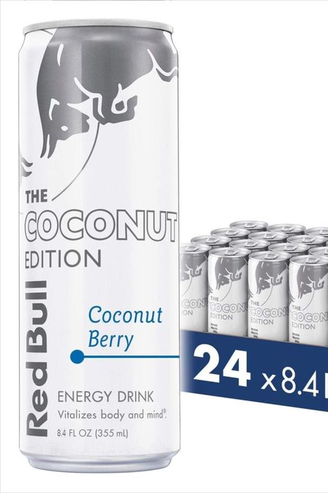 Red Bull Energy Drink, Energy Drink, Energy Drinks, Red Bull, Christmas List, Birthday Ideas, Berry, Coconut, Energy