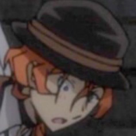 Chuuya Painting, Chuuya Pfp Cute, Chuuya Low Quality, Chuuya Turtle Smile, Chuuya Blushing, Cute Chuuya, Chuuya Cute, Same Pfp, Chuuya Pfp