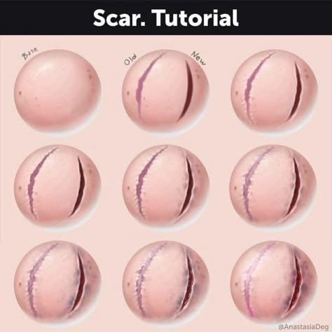 Scar Ideas, رسم كاريكاتير, Blood Art, Digital Art Beginner, Digital Painting Tutorials, Wow Art, Anatomy Reference, Anatomy Art, Art Tutorials Drawing