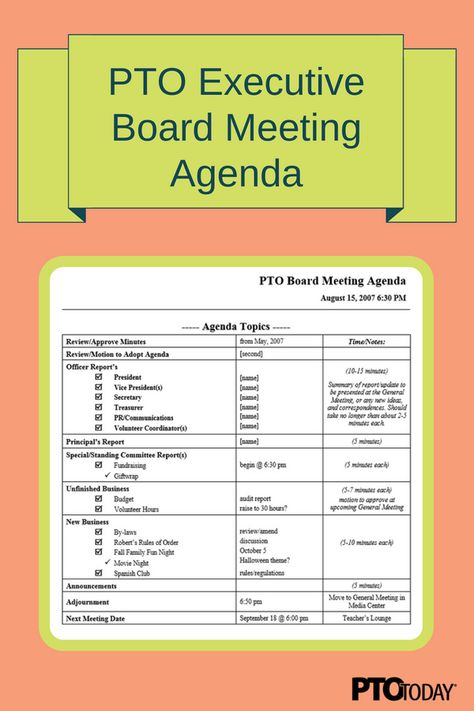 How an PTO executive board meeting should work. Pta Meeting Agenda, Pto Meeting Agenda, Pto Forms, Pto Secretary, Pta Secretary, Parent Council, Pto Meeting, Pta Board, Pto Board