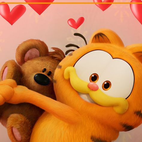 I Love You More, Garfield Movie, Best Cartoon Shows, Garfield Pictures, Garfield Images, Blue Cartoon, Instagram Roses, Garfield And Odie, Movie Theaters