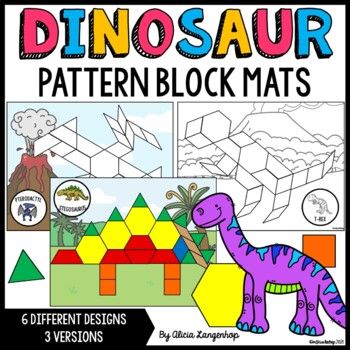 Dinosaur Pattern Block Teaching Resources | TPT Dinosaur Pattern Blocks, Dinosaur Tangrams Free Printable, Dinosaur Pattern Blocks Free Printable, Pattern Blocks Activities, Pattern Block Templates, Dinosaur Play, Dinosaur Alphabet, Abc Patterns, Dinosaurs Preschool