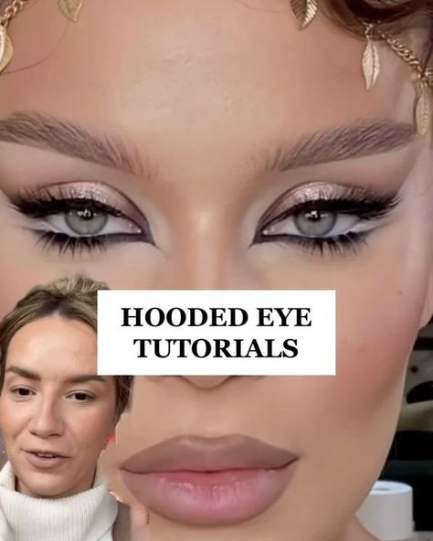 Anastasiia Neganova on Instagram: "HOODED EYES TUTORIALS🚨 Which one 1-7⁉️ #makeuptutorial #eyeshadowtutorial #hoodedeyes #hoodedeyesmakeup #makeuptutorial #easymakeup #beautifulmakeup" Wing Liner Hooded Eyes, Hooded Eyes Makeup Tutorial, Cut Crease Eyeshadow Hooded Eyes, Soft Glam Hooded Eyes, Hooded Eyes Makeup Looks, Eye Makeup On Hooded Eyes, Hooded Eye Makeup Tutorial Step By Step, Soft Glam Makeup Hooded Eyes, Glam Makeup Hooded Eyes