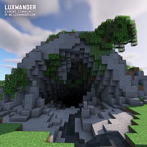 Congratulations to Hunneon, Blackshadow545, cutie_13579, 42Richtofen42, JKDeathGod, and Crazyyetiman for winning this week's Terraforming Build Competition! The theme was cave entrance! ー What would you rate this build? 1️⃣-🔟 ー Tag a builder!! ー Shaders: BSL (adjusted settings) ー Server: mc.luxwander.com ーTags: #minecraft #luxwander #minecraftserver #explore #explorepage #schuttle #luxwander #minecraftexplore #minecraftbuild #minecraftbuilds #minecraftbuildings #minecraftarchitecture Minecraft Cave Terraforming, Minecraft Cave Entrance Design, Minecraft Cave Entrance Ideas, Cave Entrance Minecraft, Minecraft Cave Entrance, Terraforming Minecraft, Entrance Minecraft, Minecraft Cave House, Minecraft Cave