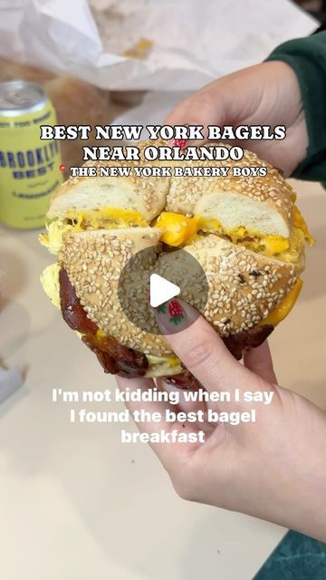 19K views · 1.3K likes | Genesis | Orlando food & lifestyle on Instagram: "BRAND NEW & BEST NEW YORK BAGELS @nybakeryboys_oviedo 

Make sure to follow @beercutieandfoodie for the best suggestions throughout central Florida ! Not hosted 

DONT WALK RUN TO @nybakeryboys_oviedo I have found the best bagel breakfast sandwiches I’ve had in the Central Florida area and I’m not kidding when I say they truly took me home. I have been to every place under the sun and these are in fact THE BEST breakfast bagel sandwich you will ever find here mark my words. How excited are you about this share this with someone looking for the best bagels ! 

#reels #nybakeryboys #nybakeryboysofoviedo #newyorkbagel #orlandoeats #newyorkinorlando 

New York bagels in Orlando, best bagels in Orlando, best breakfast sa Breakfast Bagel Sandwich, New York Bagels, Orlando Food, Bagel Breakfast, Bagel Breakfast Sandwich, Mark My Words, New York Bagel, Best Bagels, Breakfast Bagel