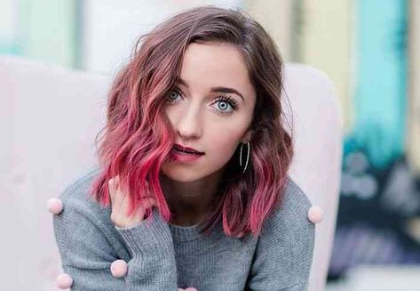 Pink Ends Hair Brown, Brown Hair With Pink Ends, Pink Ends Hair, Brown Hair With Pink, Bailey Mcknight, Pink Ombre Hair, Brooklyn And Bailey, Trendy Hair Color, Hair Brown