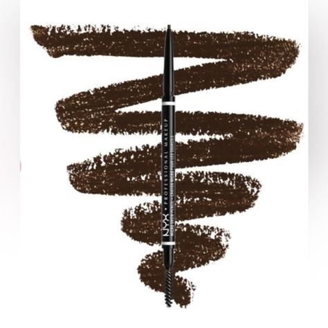 NYX Microbrow Pencil Color Espresso Nyx Pencil, Nyx Black Eye Pencil, Nyx Brow, Sephora Eyebrow Pencil, Nyx Micro Brow Pencil, Micro Brow Pencil, Sparse Eyebrows, Sparse Brows, Brow Definer