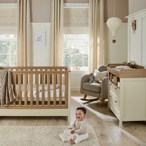 Mamas & Papas cot bed room sets Mamas & Papas Harwell 2 Piece Cotbed & Dresser Roomset - Cashmere Bed And Dresser, Cot Bed Mattress, Storing Baby Clothes, Baby Mattress, Cot Bed, Nursery Essentials, Toddler Furniture, Colour Design, Cot Bedding