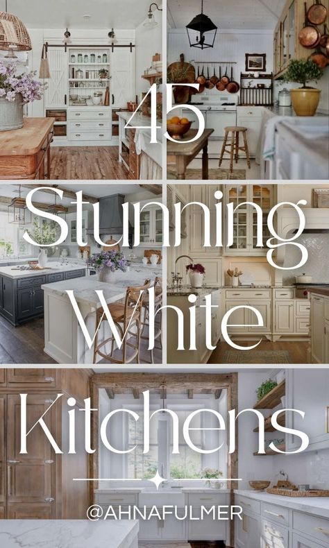 45 Stunning White Cabinet Kitchen Ideas - Ahna Fulmer Floors For White Kitchen Cabinets, White Kitchen Cabinets Small Space, Small Kitchen Remodel White Cabinets, White Kitchen Cabinets Decorating Ideas, White Rustic Kitchen Cabinets, White Shaker Kitchen Cabinets Backsplash, White Upper Kitchen Cabinets, Kitchen Floors With White Cabinets, White Shaker Kitchen Cabinets Quartz