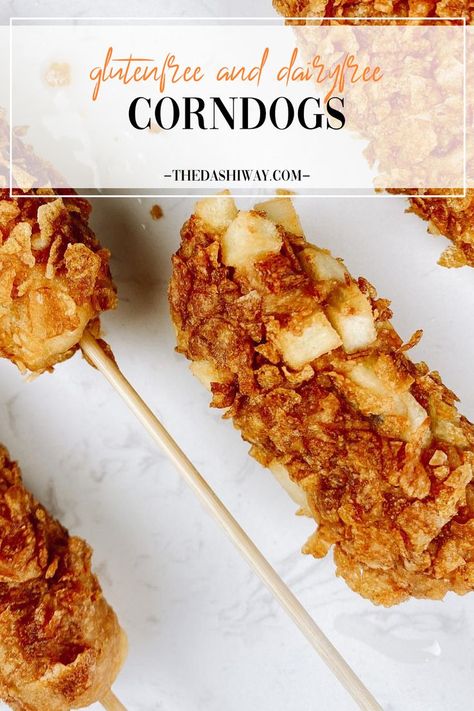 Gluten Free Fair Food, Gluten Free Corndog Recipe, Gluten Free Korean Corn Dog, Gluten Free Mini Corn Dogs, Paleo Corn Dogs, Vegan Korean Corn Dog, Fried Hot Dogs, American Fast Food, Corndog Recipe