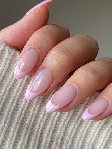 Discover 15 Classy Almond Nails in Short Pink Pink French Tip Nails, Ombre French Nails, Natural Nail Shapes, Classy Almond Nails, Pink French Tip, Pink French Nails, Pink Manicure, Nude Nail Designs, Nails Today