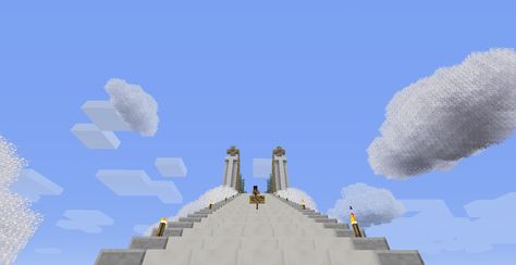 The Gates of Minecraft Heaven (Empire Lagacy Server) Minecraft Heaven, Minecraft Abbey, Gateway To Heaven, God Enchants Minecraft, The End Poem Minecraft, Gate, Minecraft