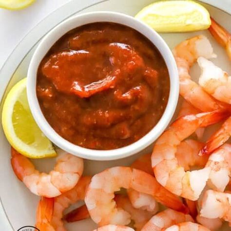 This homemade cocktail sauce recipe makes the perfect dipping sauce for all you seafood favorites. Homemade Cocktail Sauce, Cocktail Sauce Recipe, Tabasco Sauce, Cocktail Sauce, Worcestershire Sauce, Sauce Recipe, Dipping Sauce, Sauce Recipes, Hot Sauce