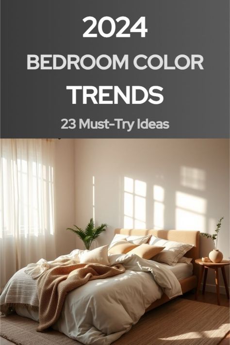 Romantic Bedroom Colors, Tone And Mood, Earth Tone Bedroom, Traditional Bedrooms, Fall Bedroom Ideas, Accent Wall Colors, Natural Wood Furniture, Trending Paint Colors, Cozy Fall Bedroom