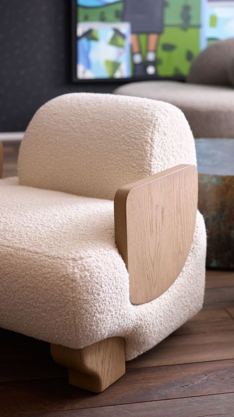 Kimberly Denman – Gratitude Lounge Chair Unique Chair, Home Decor Crate, Home Design Plan, Couch Chair, Cafe Chairs, Beautiful Furniture, Home N Decor, Leather Chair, Club Chairs