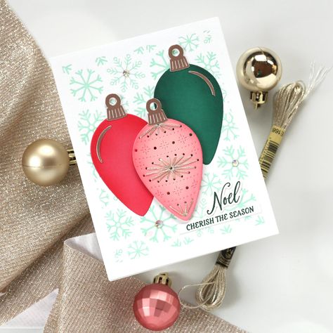 12 Days of Stitchmas Day Ten *SPOILER* — Meghann andrew.com Spellbinders Stitchmas, Stitching Dies, Stitched Cards, Snowflake Background, Advent Calenders, Holiday Background, Cards Ideas, Christmas Card Design, Card Designs