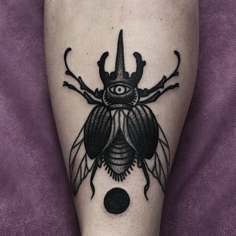 Tattoo by @thehopelesslover #Blackworkers #tattoo #bw #blackwork #blacktattoo Goliath Beetle, Beetle Tattoo, Flying Tattoo, Finger Tattoo For Women, Blackwork Tattoos, Bug Tattoo, Insect Tattoo, June Bug, Fire Tattoo