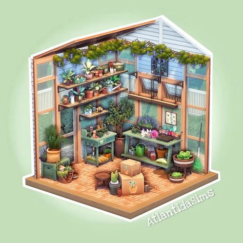 Ts4 Greenhouse, Sims 4 Greenhouse Interior, Sims 4 Greenhouse Build, Sims4 Greenhouse, Sims4 Garden Ideas, The Sims 4 Greenhouse, Green House Sims 4, Sims 4 Green House, Sims 4 Greenhouse Ideas