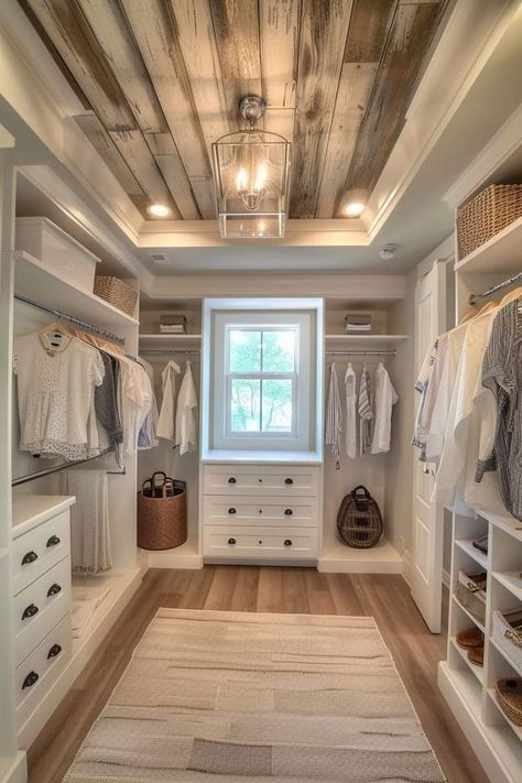 Master Closet Dressing Room, Farmhouse Master Closet Walk In, Barndominium Master Closet, Modern Farmhouse Walk In Closet, Farmhouse Bedroom Closet, Farmhouse Walk In Closet, Farmhouse Master Closet, Farmhouse Closet Ideas, Modern Farmhouse Closet