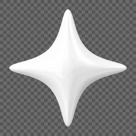 White Star Png, Png Star, Star 3d, Star Png, 3d Star, Bling Bling, Transparent Background, Sparkle, Stars