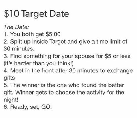 The  $10 Target Date Romantic Stuff, Boyfriend Stuff, What I Like About You, Romantic Date Night Ideas, Creative Dates, Couple Activities, Cute Date Ideas, Love Funny, My Funny Valentine