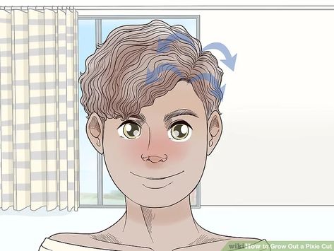 4 Ways to Grow Out a Pixie Cut - wikiHow Grown Out Pixie, Short Curly Pixie, Growing Your Hair Out, 60 Hairstyles, Curly Pixie Cuts, Curly Pixie, Growing Out Short Hair Styles, Peinados Recogidos, Great Hairstyles