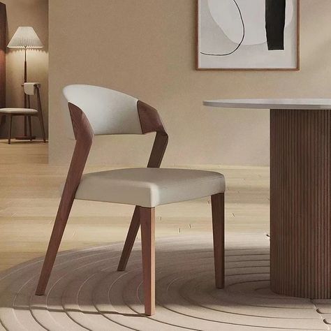 Silla nórdica de madera Para Sala de estar, sillón moderno y acogedor Para dormitorio, Sala de estar, diseño de maquillaje, Sillas modernas Para Sala de estar, decoración del hogar - AliExpress Living Room Chair Design, Office Cozy, Lounge Luxury, Wooden Office, Cheap Table, Chair Design Modern, Luxury Dining Chair, Nordic Living Room, Living Room Chair