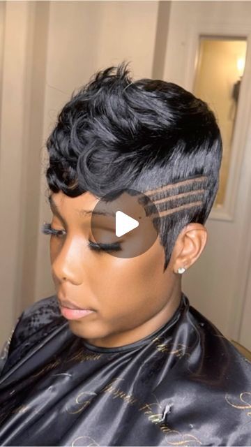 Felicia Inspire on Instagram: "Watch Me Slay ❤️❤️💇‍♀️ #feliciainspire #feliciainspires #laceclosure #laceclosures #pixiecut #pixiequickweave" Short 27 Piece Hairstyles, 27 Piece Hairstyles, Cap Hairstyles, Finger Waves Short Hair, Short Weave Hairstyles, Short Weave, Short Hair Black, Quick Weave Hairstyles, Pin Curls