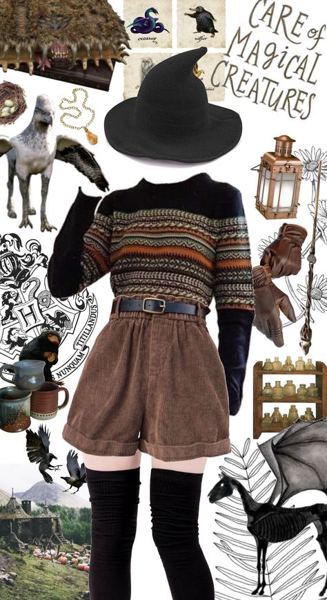 Casual Witch Outfit Halloween, Witchy Dresses Casual, Cottagecore Halloween Outfits, Celestial Core Outfits, Sailorcore Outfit, Hobbit Inspired Outfits Casual, Wizarding World Fashion, Wizarding World Outfit, Garden Witch Outfit