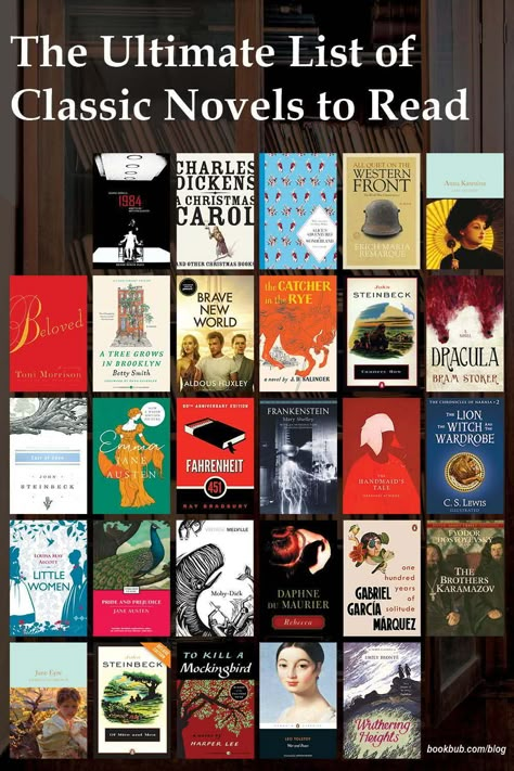 Novels Recommendation, Classic Novels To Read, Novel Recommendation, Classics To Read, Best Classic Books, Classic Books To Read, Top 100 Books, Best Books Of All Time, Classic Literature Books