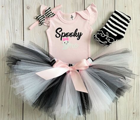 Spooky One First Birthday Girl Outfit, Spooky One First Birthday Girl, Whimsical First Birthday, Spooky One Birthday, Birthday Second, Spooky Birthday, Spooky One, Birthday Tutu Dress, First Birthday Tutu