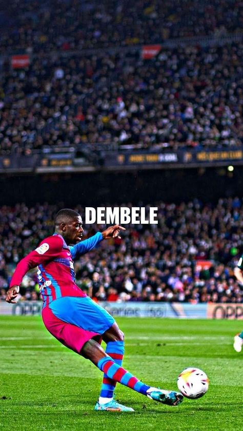 Ousmane Dembele Wallpaper, Dembele Wallpaper, Iphone Wallpaper Vintage Hipster, Aesthetic Football, Fc Barcelona Wallpapers, Football Or Soccer, Barcelona Futbol Club, Barcelona Players, Team Goals