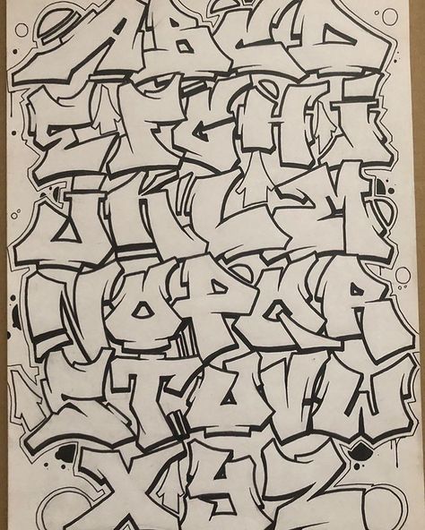 Alphabet Tag, Blitz Tattoo, Graffiti Alphabet Styles, Alphabet Graffiti, Alfabet Font, Graffiti Lettering Alphabet, Graffiti Art Letters, Graffiti Wildstyle, Chicano Lettering