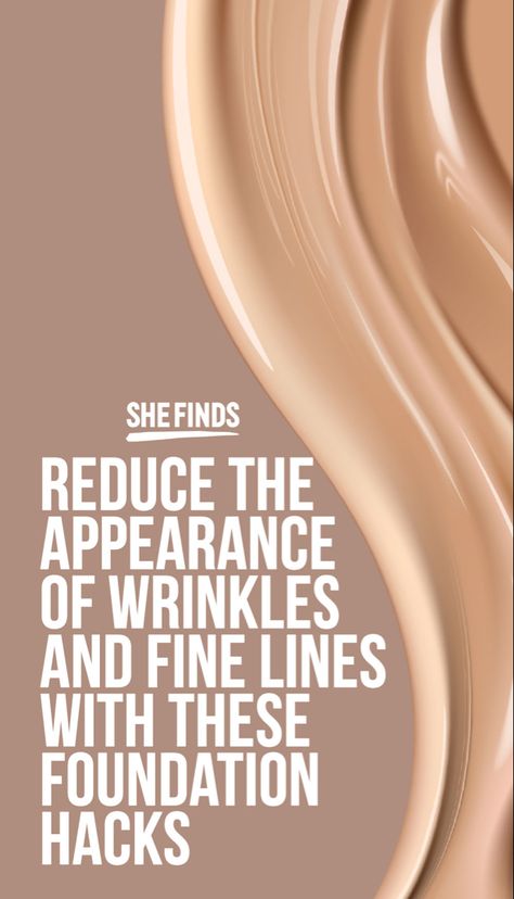 Best Makeup For Wrinkles, Makeup For Wrinkled Skin, How To Hide Wrinkles With Makeup, Foundation For Wrinkles, Best Foundation For Wrinkles, Foundation Hacks, Foundation For Older Skin, How To Use Foundation, Makeup Wrinkles