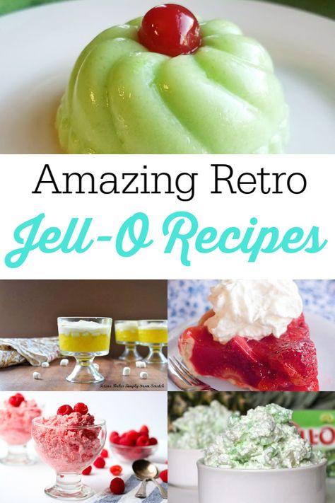 Vintage Gelatin Recipes, 70s Jello Recipes, 60s Jello Recipes, 1950s Jello Mold Recipes, Vintage Jello Molds Recipes, Retro Jello Recipes, Retro Jello Salad Recipes, How To Make A Jello Mold, Pudding Jello Desserts