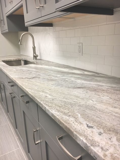 Gray Concrete Floors Kitchen, Serenity Brown Granite Countertops, Granet Countertop Kitchen, Granite For Kitchen Counter Tops, Kitchen Tops Counter Granite, Light Granite Countertops Kitchen, Kitchen Counter Granite, Granite Counter Top Kitchen, Granite Countertops Bathroom