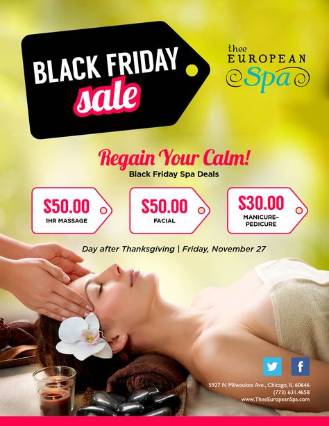 Black Friday Massage Specials, European Spa, Therapy Business, Massage Therapy Business, Massage Therapy, Spa Day, Manicure And Pedicure, Black Friday, Massage