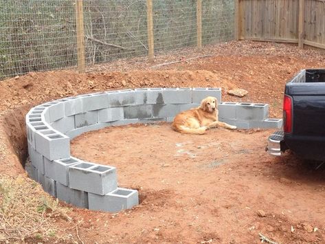 Circular Fire Pit, Build A Fire Pit, Outdoor Fire Pit Seating, Sunken Fire Pits, Outside Fire Pits, How To Build A Fire Pit, To Build A Fire, Outdoor Fire Pit Designs, Fire Pit Landscaping