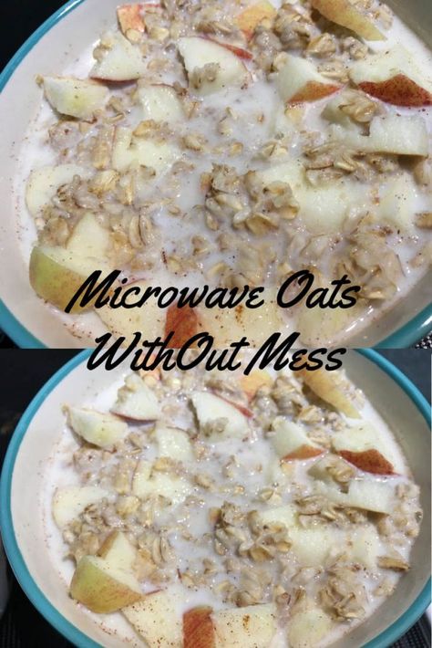 how to microwave oatmeal without boiling over Quaker Oats Oatmeal, Rolled Oats Recipe, Cook Oatmeal, Microwave Oatmeal, Microwave Apples, Quaker Instant Oatmeal, Easy Baked Apples, Easy Oatmeal Recipes, Quaker Oatmeal