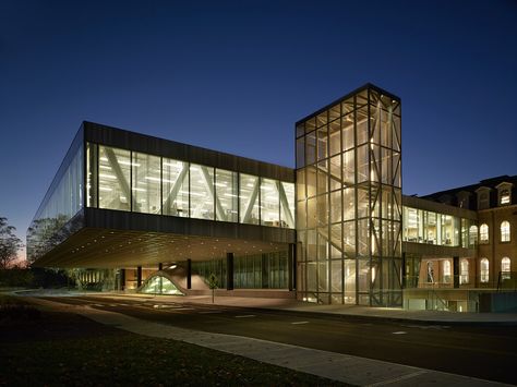 Milstein Hall at Cornell University (The Cornell School of Architecture), Architect: OMA/Rem Koolhaas © Brad Feinknopf College Architecture, University Architecture, Rem Koolhaas, Cornell University, Architectural Photographers, College Design, School Architecture, Dream House Plans, Architectural Design