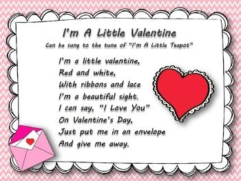 Valentine’s Day Rhyme Valentine’s Day Songs, Valentines Day Songs For Toddlers, Storytime Rhymes, Valentines Songs For Kids, Valentines Rhymes, Preschool Valentines Activities, Toddler Songs, Valentines Activities, English Poems For Kids