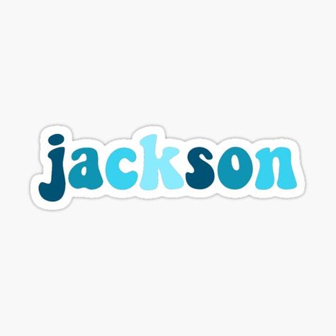 Jackson Name, Name Stickers, Name Tags, Trending Topics, Science Poster, Stranger Things Fanart, Sticker Design, Vinyl Sticker, Fan Art