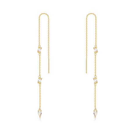 PRICES MAY VARY. Fade-Resistant Threader Earring : Our threader earrings are designed to last, with high-quality materials that resist fading and wear. Specification：5.1in length*0.1in width featuring real gold plating that is free from harmful chemicals link earring Versatile Style: Whether you're dressing up for a special occasion or just looking to add a touch of elegance to your everyday look, these threader earrings are the perfect choice. Perfect Choice: Classic design suitable for women o Earrings For Graduation, Homecoming Earrings Gold, Hoco Gold Jewelry, Formal Earrings Silver, Homecoming Jewelry Gold, Hoco Earrings, Formal Jewelry Gold, Threading Earrings, Good Earrings