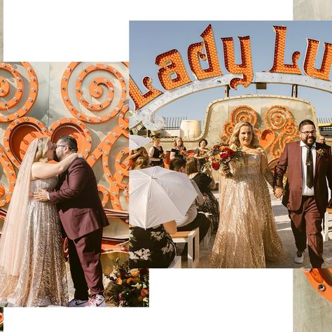 Only in Vegas! 🎰💍 When you elope at the Neon Museum, you know it’s going to be a wedding to remember – especially with Elvis himself as your officiant! From the iconic neon lights to the unforgettable vows, this couple brought their love to life in true Vegas style.✨💒 #VegasElopement #NeonMuseum #ElvisOfficiant #OnlyInVegas #ElectricLove The Neon Museum, Neon Museum, Vegas Style, You Know It, Neon Lights, Neon Lighting, Elopement, A Wedding, Neon