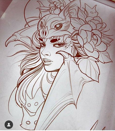 Tattoo Sketch Art, Fairy Tale Tattoo, Traditional Tattoo Woman, Limerick Ireland, Lady Face, Mythology Tattoos, Sketch Tattoo Design, Mother Art, Tattoo Portfolio