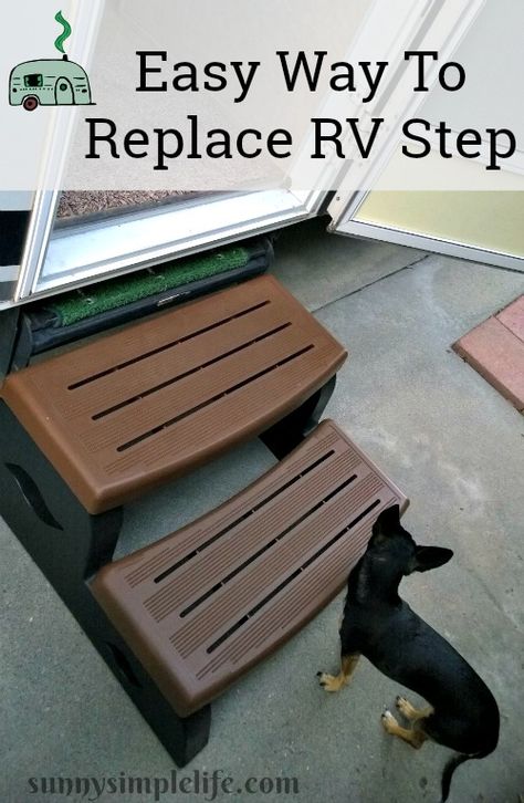 Camper Steps, Rv Mods, Rv Camping Tips, Camper Hacks, Rv Repair, Diy Camper Remodel, Diy Rv, Camper Makeover, Camper Living