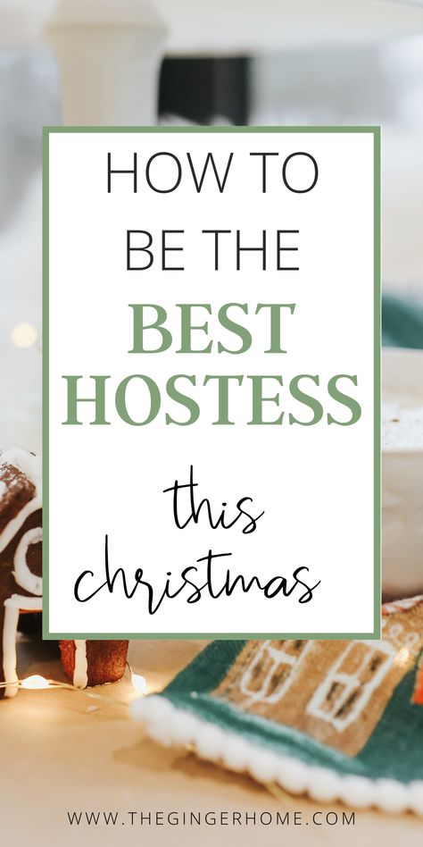 How to be the BEST host this holiday season! Tips to be the best hostess this Christmas. Christmas party hosting tips. How to make your holiday guests feel welcome #hosting #christmasparties #holidayparties #hostingguests Hosting Christmas Party Holiday Appetizers, Christmas Dinner Party Gifts For Guests, Christmas Day Hosting Ideas, How To Host Christmas, Hosting A Holiday Party, Holiday Party Hosting Ideas, How To Host Christmas Dinner, Hosting Family Christmas In Your Home, Christmas Hosting Decor