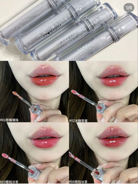 Judy Doll Lip Gloss, Judydoll Lip Gloss, Judydoll Lipstick, Judy Doll Makeup, Judy Doll, Lip Gloss Swatches, Lips Tint, Lipgloss Swatches, Lip Gloss Shades