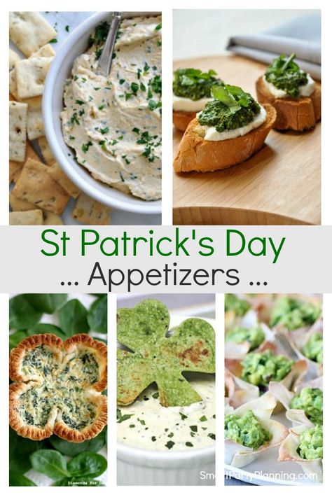 If you are looking for some amazing appetizers for St Patrick's, then this selection is for you.  It's delicious food that everyone is going to love. These St Patrick's day recipes are easy to make and are perfect for all types of Irish celebrations. St Patricks Appetizers, St Patrick's Day Appetizers, St Patricks Food, St Patrick Day Snacks, St Patrick Day Treats, St Patricks Day Food, Saint Patties, Night Snacks, Irish Recipes